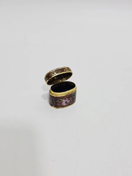 Antika Cloisonne Minyatür Kutu 2,9x2cm 115 ürün görseli 1