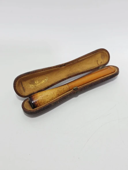 Antika Kehribar Sigara Ağızlığı 11,50cm 11,3 Gram 032 ürün görseli 1