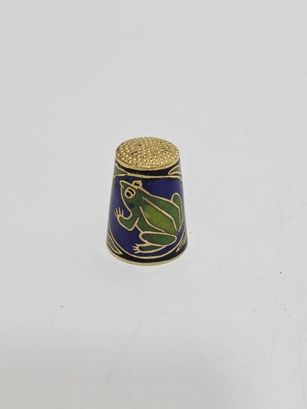 Antika Cloisonne Emaye Yüksük 26,65x20mm 050 ürün görseli 1
