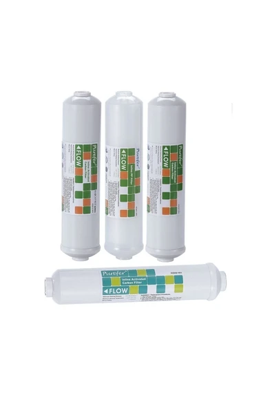 AQUA BELLA Nsf Sertifikalı Su Arıtma Cihazları 12" Inline 4'lü Filtre Seti ürün görseli 1