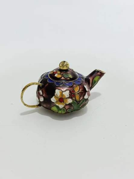 Antika Cloisonne Minyatür Demlik 8,3x4,7cm 137 ürün görseli 1