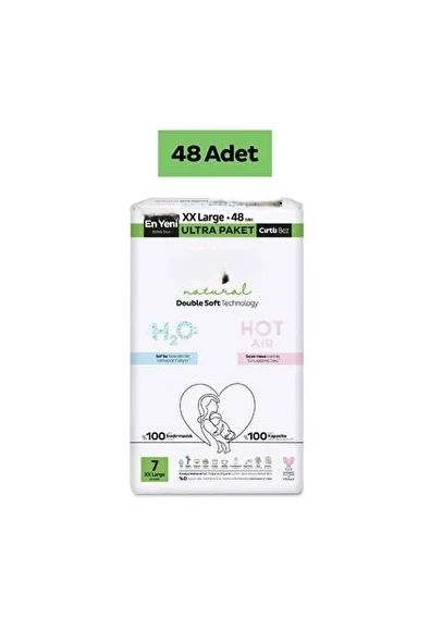 Double Soft Bebek Bezi Ultra Paket 7 Beden 48 Adet ürün görseli 1