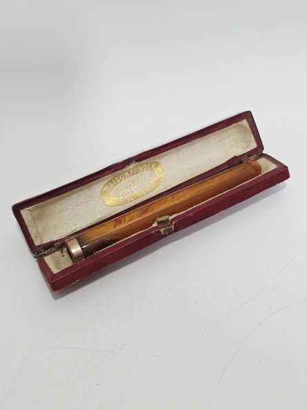 Antika Kemik Altın Sigara Ağızlığı 9cm 8,4 Gram 058 ürün görseli 1