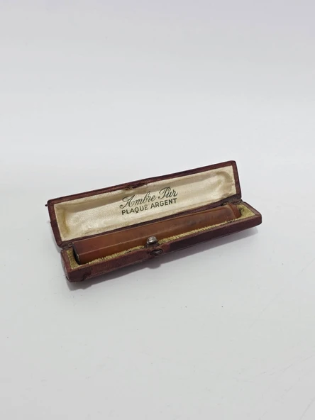 Antika Kehribar Sigara Ağızlığı 8cm 7,20 Gram 006 ürün görseli 1