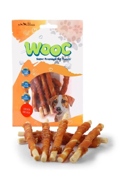 wooc Dog Tavuk Sargılı Sütlü Stick Köpek Ödül Maması ürün görseli 1