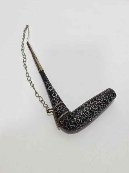 Antika El İşçilikli Pipo 18cm 092 - Resim 2