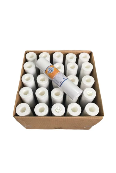 AQUA BELLA Su Arıtma Sediment Filtre 5 Mikron 10 Inch 25 Adet 1 Koli ürün görseli 1
