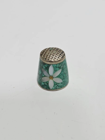 Antika Cloisonne Emaye Yüksük 21,65x19,10mm 031 ürün görseli 1