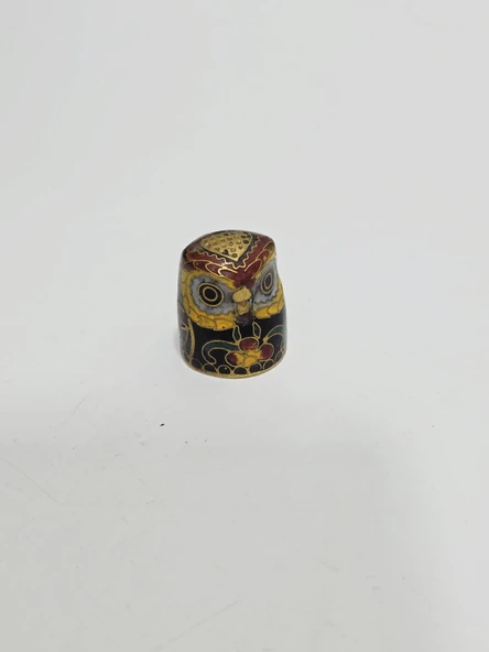 Antika Cloisonne Emaye Yüksük 24x19,75mm 065 ürün görseli 1