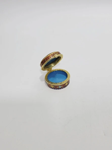 Antika Cloisonne Minyatür Kutu 4,4x2,5cm 078 ürün görseli 1