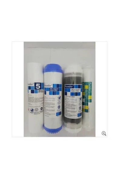 AQUA BELLA Nsf'li Purefer Açık Kasa Su Arıtma Cihazı Çift Carbonlu 4 Lü Set ürün görseli 1