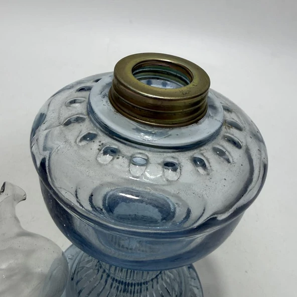 Antika Cam Gaz Lambası 15cm - Resim 3