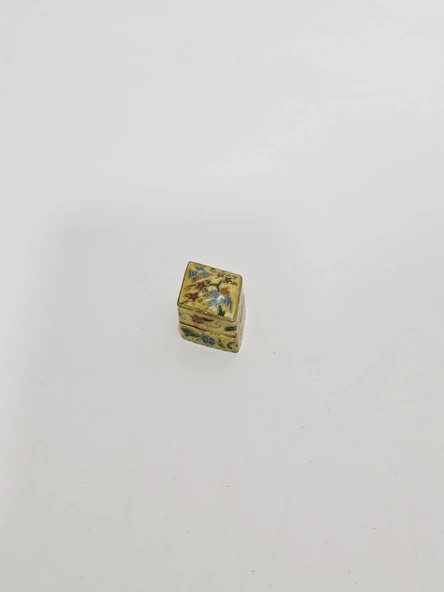 Antika Cloisonne Minyatür Kutu 3,2x2,4cm 093 ürün görseli 1