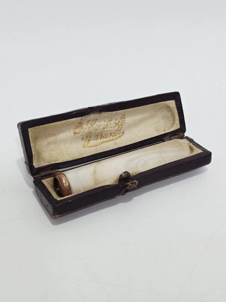 Antika Sedef Altın Sigara Ağızlığı 6cm 10,8 Gram 044 ürün görseli 1