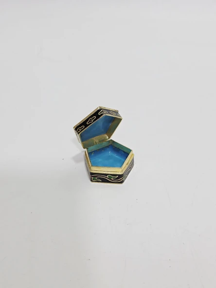 Antika Cloisonne Minyatür Kutu 3,1x3cm 120 ürün görseli 1