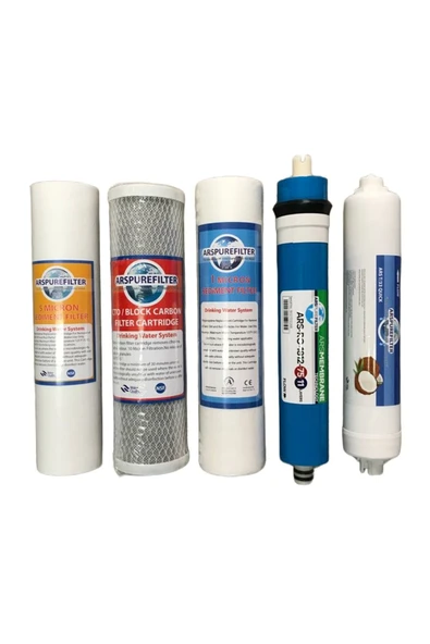 AQUA BELLA Su Arıtma Cihazı Açık Kasa Filtre Takımı 5 Li Set ürün görseli 1