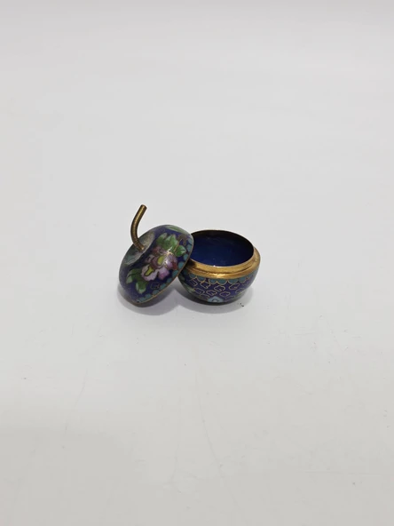 Antika Cloisonne Minyatür Kutu 3,5x3,1cm 162 ürün görseli 1
