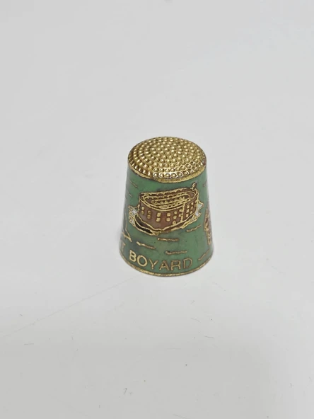 Antika Cloisonne Emaye Yüksük 24,30x19,90mm 033 ürün görseli 1