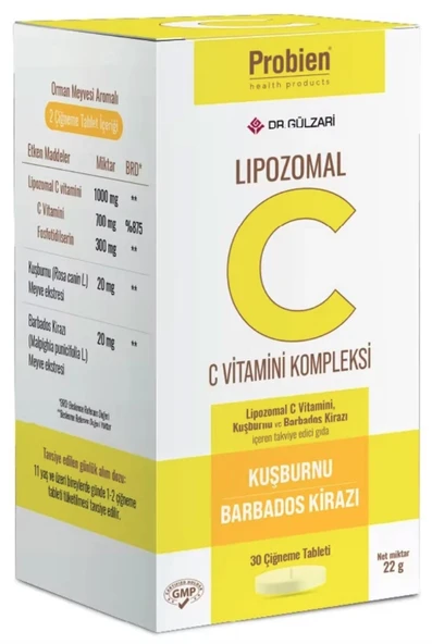 Dr. Gülzari C Kompleks 30 Çiğneme Tableti ürün görseli 1