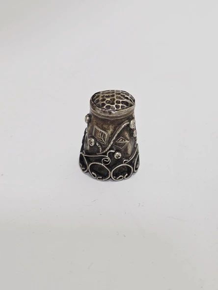 Antika Cloisonne Emaye Yüksük 26,60x21,10mm 055 ürün görseli 1