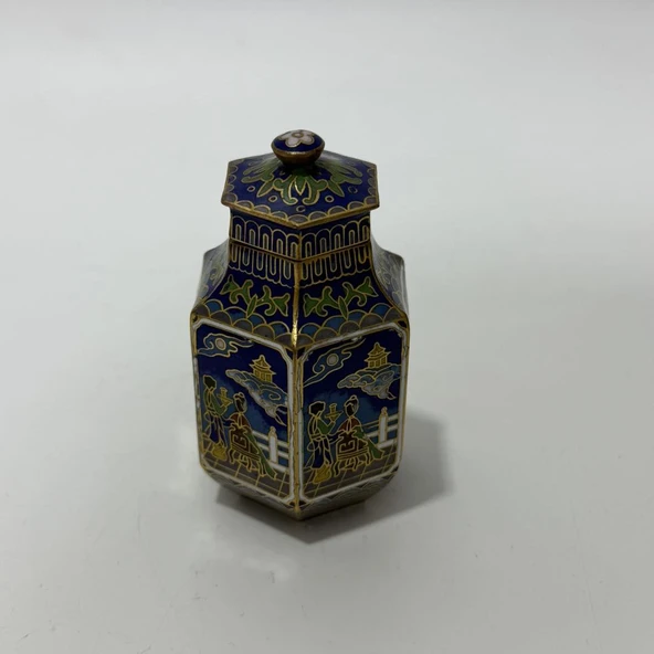 Antika Cloisonne Minyatür Kavanoz 7,9x4,2cm 128 ürün görseli 1