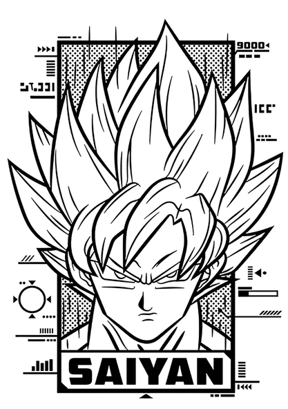 Goku ütü ile uygulanabilen DTF tekstil baskı - Resim 3