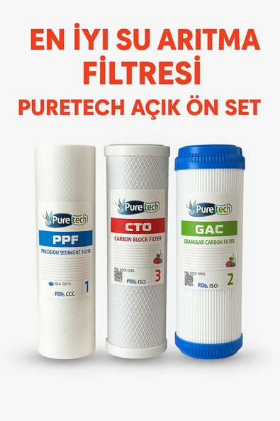 AQUA BELLA Puretech Açık Su Arıtma Cihazı Filtresi 3 Aşamalı ürün görseli 1
