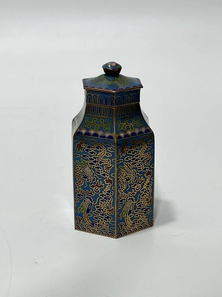 Antika Cloisonne Minyatür Kavanoz 8,2x4,5cm 131 ürün görseli 1