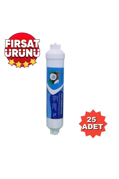 AQUA BELLA Toptan Su Arıtma Filtresi Post Karbon 25 Adet Tatlandırıcı Filtre ürün görseli 1