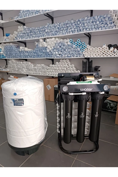 AQUA BELLA 500 Gpd Direkt Akış Sanayi Tipi Su Arıtma Cihazı 80 Lt Çelik Tank Ile Beraber ürün görseli 1