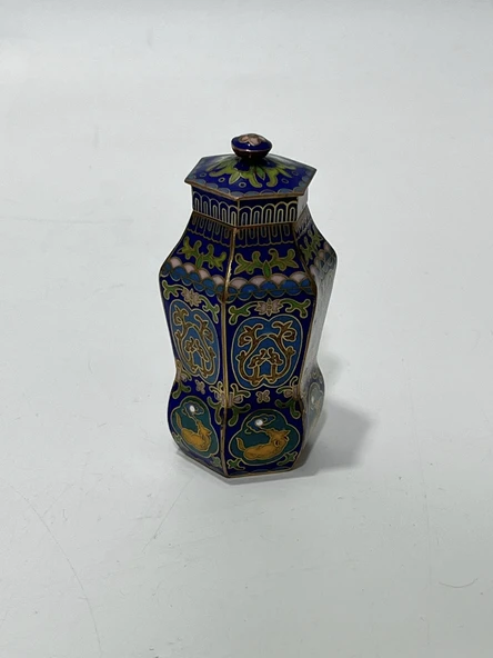 Antika Cloisonne Minyatür Kavanoz 8,3x4,4cm 130 ürün görseli 1