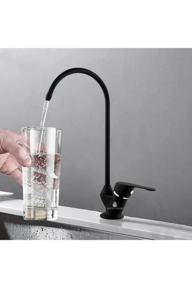 AQUA BELLA Su Arıtma Cihazı Için Lüks Avrupa Ankastre Musluk Siyah ürün görseli 1