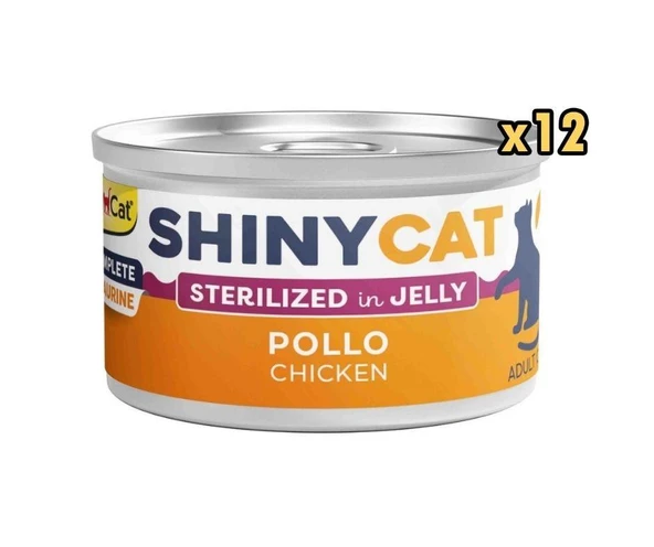 Gimcat Shinycat Jelly Tavuklu Kısır Kedi Konservesi 70 gr x 12 Adet ürün görseli 1