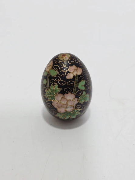 Cloisonne Mineli Dekoratif Yumurta 5,5cm 021 - Resim 2