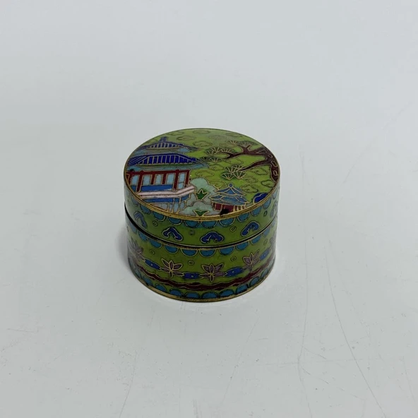 Antika Cloisonne Minyatür Kutu 4cm 138 ürün görseli 1