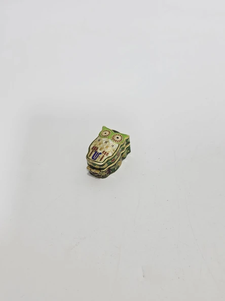 Antika Cloisonne Minyatür Kutu 3,7x2,5cm 082 ürün görseli 1