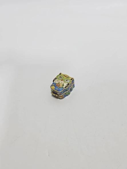 Antika Cloisonne Minyatür Kutu 3,4x2,7cm 086 ürün görseli 1