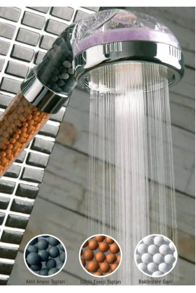 AQUA BELLA Arıtmalı Ve Su Taraffulu Duş Başlığı ürün görseli 1