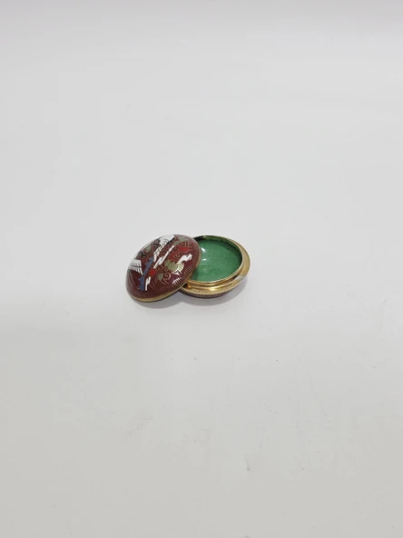 Antika Cloisonne Minyatür Kutu 4,5x2,3cm 079 ürün görseli 1
