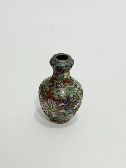 Antika Cloisonne Minyatür Vazo 5cm 005 ürün görseli 1