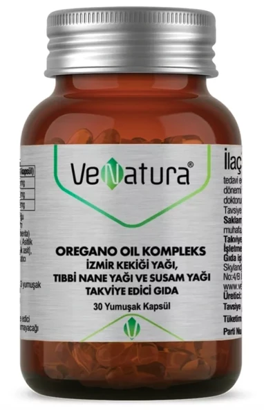 Venatura Oregano Oil Kompleks İzmir Kekiği Yağı 30 Kapsül ürün görseli 1