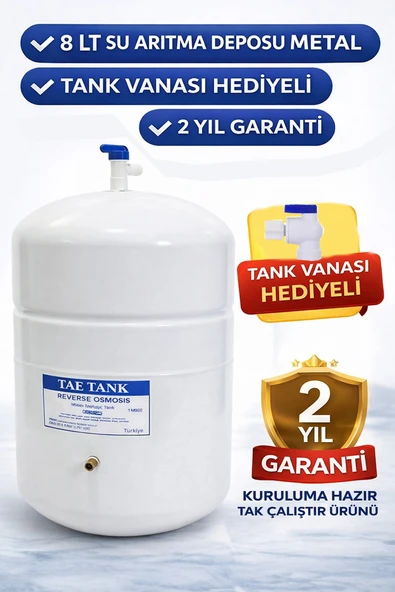 AQUA BELLA SU ARITMA CİHAZI SU TANKI 2.2 GALON 8 LT ürün görseli 1