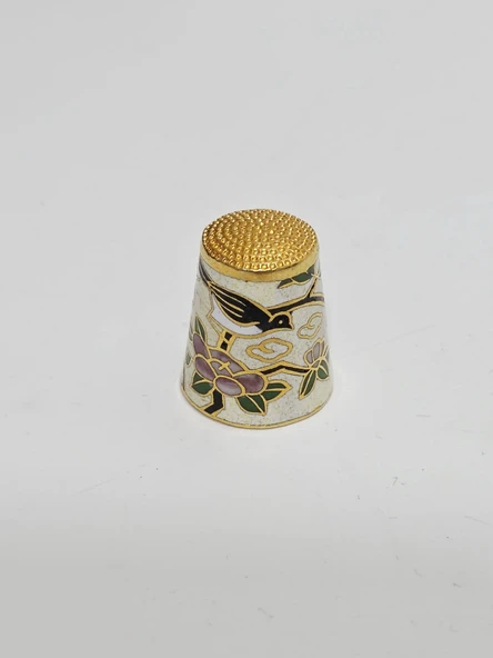 Antika Cloisonne Emaye Yüksük 24,80x20,55mm 039 ürün görseli 1