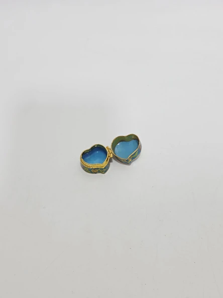 Antika Cloisonne Minyatür Kutu 2,4x2,4cm 095 ürün görseli 1