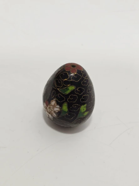 Cloisonne Mineli Dekoratif Yumurta 3cm 024 - Resim 2