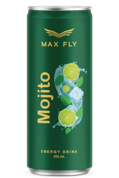Max Fly Mojito Enerji İçeceği 250 ml 24 Adet ürün görseli 1
