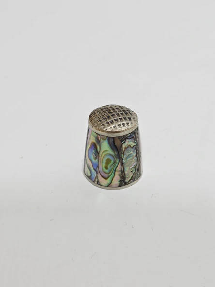 Antika Cloisonne Emaye Yüksük 21,70x18,50mm 058 ürün görseli 1