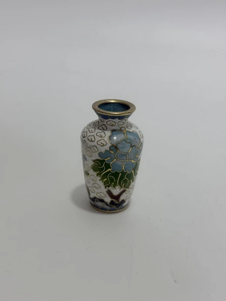 Antika Cloisonne Minyatür Vazo 5,50cm 001 ürün görseli 1