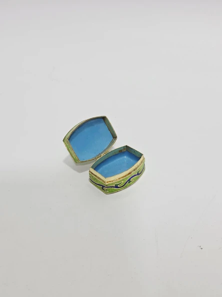 Antika Cloisonne Minyatür Kutu 3,6x2,6cm 164 ürün görseli 1