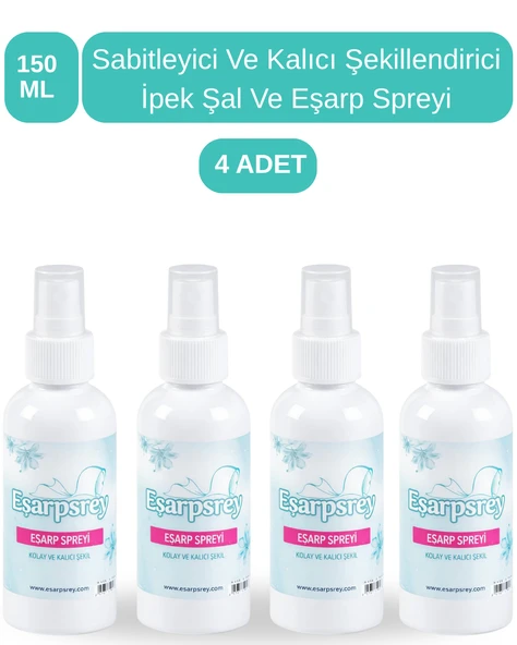 EŞARPSREY 4'LÜ DEV PAKET- KALICI ŞEKİLLENDİREN EŞARP SPREY SET (4 ADET) ürün görseli 1